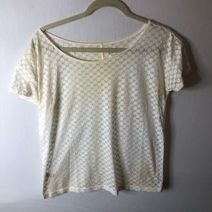 White Loft Polk-a-dot Top